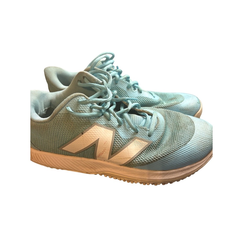 New Balance FuelCell 4040 Turf Shoes Light Blue White Red Athletic Sneakers